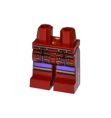 Minifigura csípő és lábak - mintás/matricás