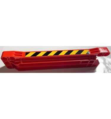 Technic, fogasléc ház 1 x 14 x 2 - mintás/matricás
