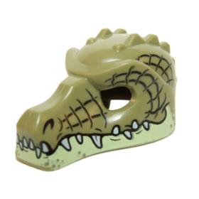 Minifigura krokodil maszk - mintás/matricás™