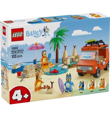 Bluey és családja a tengerpartra utazik