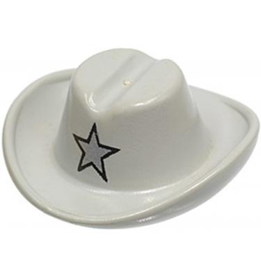 Minifigura kalap (cowboy) - mintás/matricás