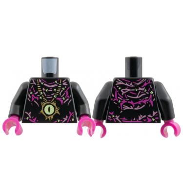 Figura felsőtest kezekkel - mintás/matricás