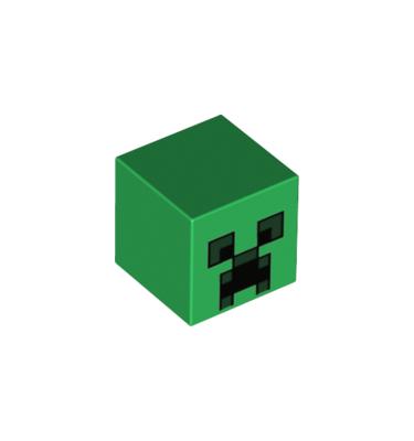 Minifigura fej - Minecraft Creeper