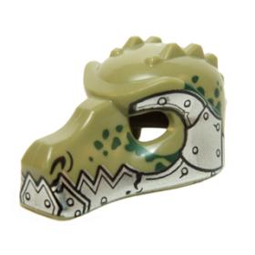 Minifigura krokodil maszk - mintás/matricás™