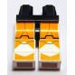 Minifigura csípő és fehér lábak - mintás/matricás