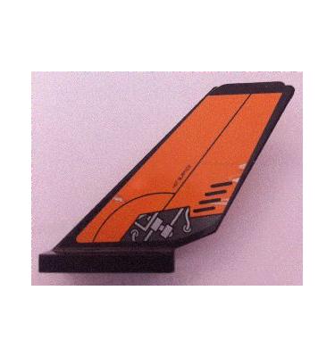 Jármű farok elem 2 x 4 x 6 - MINDKÉT OLDAL MINTÁS / MATRICÁS