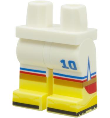 Minifigura láb - mintás/matricás