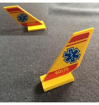 Jármű farok elem 2 x 4 x 6 - MINDKÉT OLDAL MINTÁS / MATRICÁS