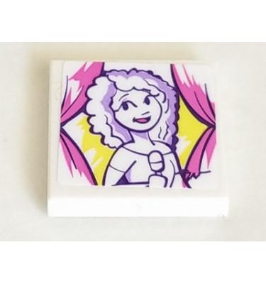 Csempe 2 x 2 - mintás/matricás