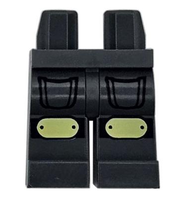 Minifigura láb - mintás/matricás