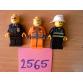 3 db Lego figura: tűzoltó, rendőr, munkás