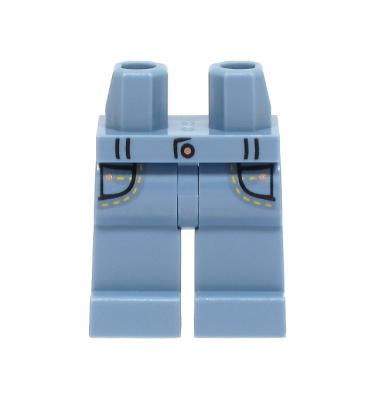 Minifigura csípő és lábak - mintás/matricás