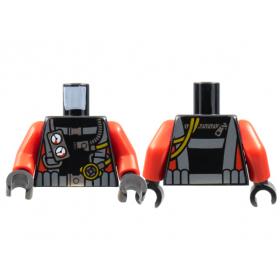 Figura felsőtest kezekkel - mintás/matricás™