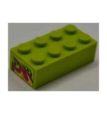 Kocka 2 x 4 - mintás/matricás