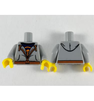 Figura felsőtest kezekkel - mintás/matricás