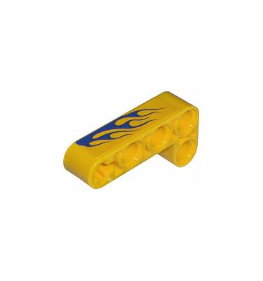 Technic L alakú emelőkar 2 x 4 - mintás/matricás