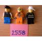 3 db Lego figura: tűzoltó, munkás
