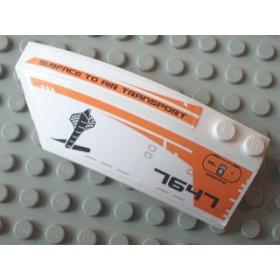 Íves elem 8 x 3 x 2 (bal) - mintás/matricás™