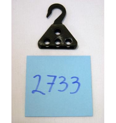 Régi sötétszürke,technic metál kampó elem,70644