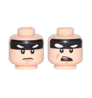 Minifigura fej (kétoldalas)