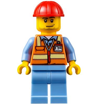 Repülőtéri poggyászkezelő (férfi) minifigura