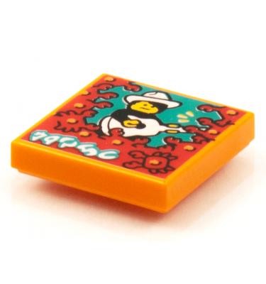 Csempe 2 x 2 - mintás/matricás