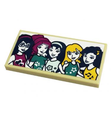 Csempe 2 x 4 - mintás/matricás