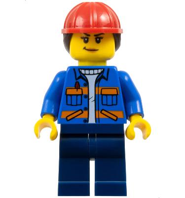 Építőmunkás minifigura