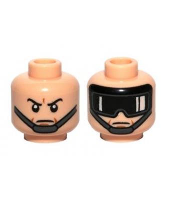 Minifigura fej (kétoldalas)
