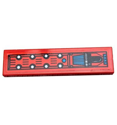 Csempe 1 x 4 - mintás/matricás