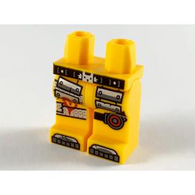 Minifigura láb - mintás/matricás™