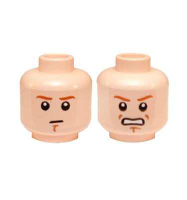 Minifigura fej (kétoldalas)