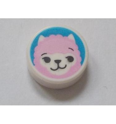 1 x 1 kerek csempe elem - mintás/matricás