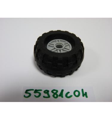 Kerék 18mm D. x 14mm, fekete 37 x 18R abronccsal