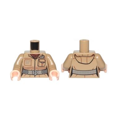 Figura felsőtest kezekkel - mintás/matricás